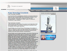 Tablet Screenshot of powertechnologyconsultants.com